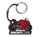 【DUCATI】《Ducati Corse Panigale V4S ラバー製キーリング 987704607》ドゥカティアパレル 正規品 Corse コルセ コルサ PanigaleV4S パニガーレV4S 用品 アクセサリー キーリング キーホルダー PVC プレゼント