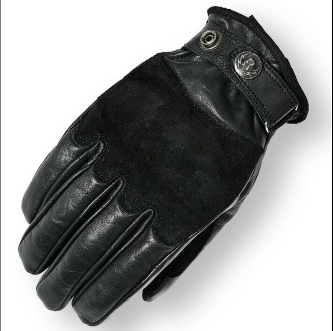 【RIDEZ】《RLG2202 RIDEZ MOTO GLOVES REBEL バイク用 レザーグローブ》バイク RIDEZ ライズ アパレル レザーグローブ 3シーズン Lサイズ BLACK 日本