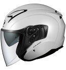 【Kabuto】《EXCEEDジェットタイプヘルメット》Kabutoカブト正規品ヘルメットジェットヘルメットライディングインナーサンシェードPEARLWHITELサイズ