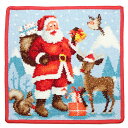 FEILER フェイラー 【シーズン限定柄】 CHRISTMAS 2024 【25cm】コーラル ハンカチ ハンドタオル Limited Edition クリス...