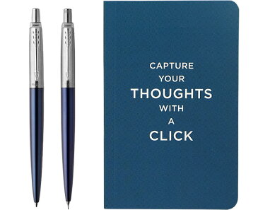 【名入れ無料】PARKER 2118368 数量限定 ギフトセット ジョッター コアライン ブルー CT ボールペン シャープペン ノートブック セット パーカー JOTTER 【あす楽対応】【RCP】