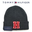 トミー ヒルフィガー ニット帽 メンズ TOMMY HILFIGER トミーヒルフィガー 1CT0205 070 ニットキャップ チャコールヘザー メンズ レディース ユニセックス ニット帽 ワッペン 【ラッピング不可】【RCP】