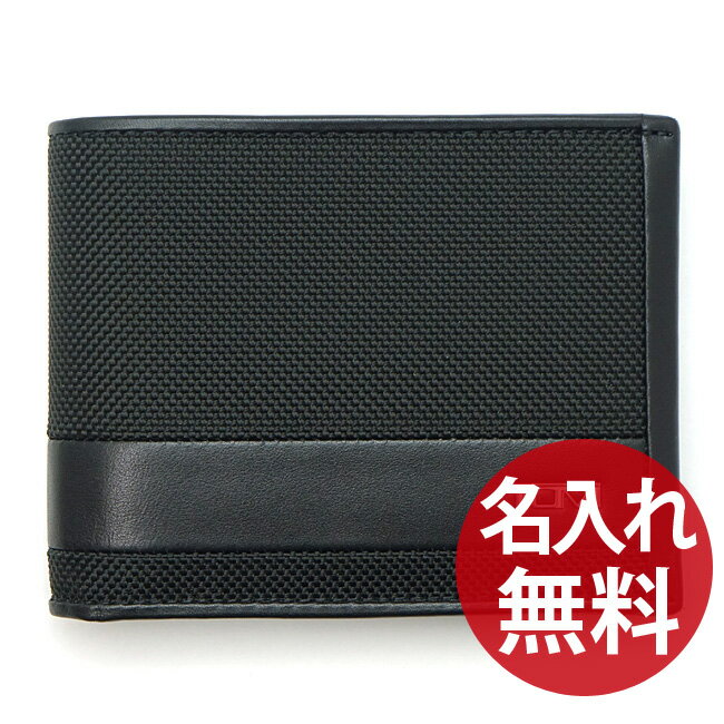 【名入れ無料】TUMI トゥミ 1192235D2 ALPHA SLG メンズ 二つ折り財布 カードケース付き ブラック グローバル・リムーバブル・パスケース 【あす楽対応】【RCP】