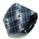 Vivienne Westwood ヴィヴィアンウエストウッド 24t85-p19-6 グレー×ブルー系 剣先8.5cm シルクネクタイ 【あす楽対応】 【RCP】