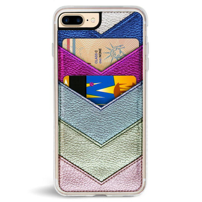 ZERO GRAVITY ゼログラビティ iPhone 7/8 Plus プラス 対応 ケース CHEVY WALLET METALLIC APPLIQUE アップリケ 刺繍 クリア【正規代理店品】【メール便可】【RCP】