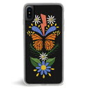 タイムセール!ZERO GRAVITY ゼログラビティ 【返品不可商品】iPhone X 対応 ケース MONARCH EMBROIDERED 刺繍 クリア 蝶...