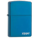zippo ジッポ ジッポー 20446ZL ライター サファイアブルー ロゴ入り 【RCP】