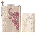 zippo ジッポ ジッポー Bull Rose Pink (RD) ブル ローズピンク 雄牛 貝貼り アーマーケース 【名入れ不可商品】【RCP】