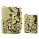 zippo ジッポ ジッポー SPECIAL SKULL NGB スペシャル スカル ゴールドニッケル フラットボトム ドクロ 骸骨 【名入れ不可商品】【RCP】