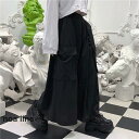 レディースサルエルパンツおしゃれ袴パンツモード系ワイドパンツレディーススカート風メンズ韓国原宿個性的ズボン