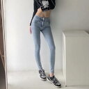 デニムパンツ ペンシルパンツ スキニーパンツ レディース ストレッチ レギンス ローライズ ロング丈ボトムス ジーンズ Gパン スキニーデニムパンツ着痩せ