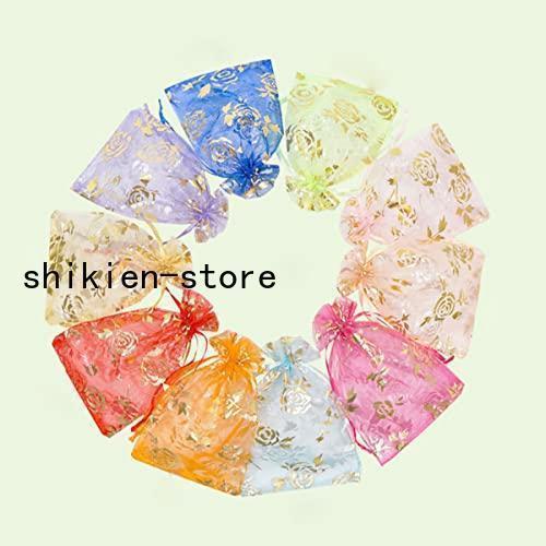 オーガンジー巾着袋 小 ラッピング チョコレート 袋 プレゼント 母の日 誕生日 ギフト 贈り物用 お菓子 キャンディー アクセサリー 小物入れ 小分