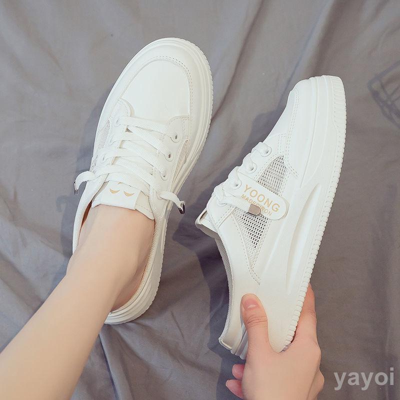 スニーカー サボ レディース メッシュ 厚底 かかとなし 履きやすい パンプス スニーカー スポーツ 滑り止め 夏 歩きやすい かわいいシューズ 走れる 便利