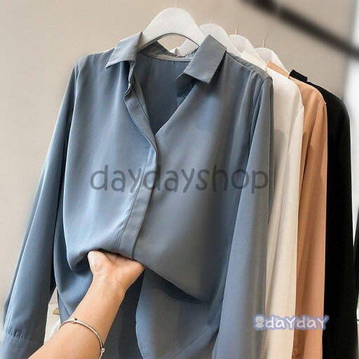ブラウス レディース 春秋 長袖 ブラウス Vネックス シフォントップス シフォン シャツ vネックブラウス シャツ おしゃれ 韓国風 大きいサイズ フォーマル 通勤 ブラウス レディース 春秋 長袖 ブラウス Vネックス シフォントップス シフォン シャツ vネックブラウス シャツ おしゃれ 韓国風 大きいサイズ フォーマル 通勤