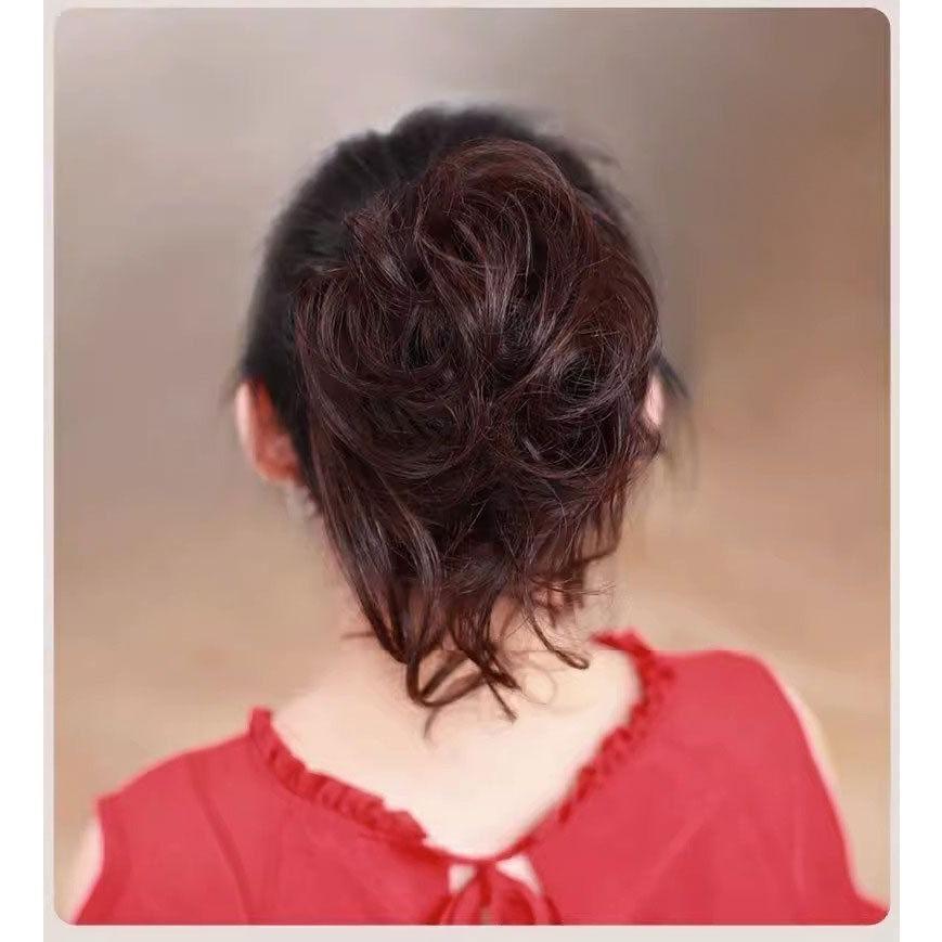 ポイントウィッグ ポニーテール レディース ウィッグ かつら 部分ウィッグ カール 巻き髪 簡単 便利 おしゃれ かわいい 可愛い 発表会 仮装 黒 3