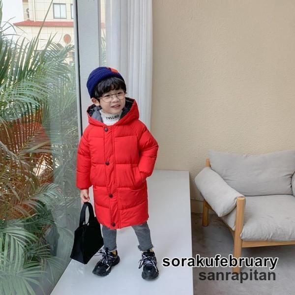 ダウンコート 子供服 ダウンジャケット 秋冬 中綿コート キッズ 厚手 ダウン風コー...