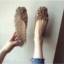 パンプス 痛くない 夏 花柄 オフィス ローヒール ぺたんこ バレエシューズ フラットパンプス 走れる フラットシューズ