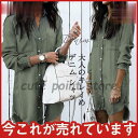 デニム シャツ レディース デニムシャツワンピース ブラウス ゆったり オフィス 着痩せ ストレッチ ワイシャツ トップス