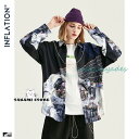 長袖シャツ メンズ 花柄 カジュアルシャツ シャツ 長袖 アロハシャツ 花柄シャツ カジュアル 開襟シャツ 原宿系 韓国ファッション トップス BF風