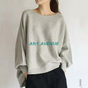 トップス 長袖 秋 秋服 レディース ブラウス 綿100% 大きいサイズ ゆったり ふっくらカットソー バルーンスリーブ プルオーバー