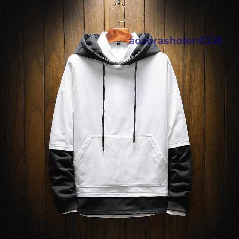 パーカー メンズ トップス 春秋冬 長袖セーター スウェット 長袖パーカー フード付き プルオーバー パーカー ゆったり シンプル カジュアル