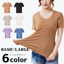 インナーtシャツ tシャツ レディース 半袖 シームレス インナー 肌着 ティーシャツ カットソー 女性 夏 ロング丈 リブ 透けない ゆったり(4)