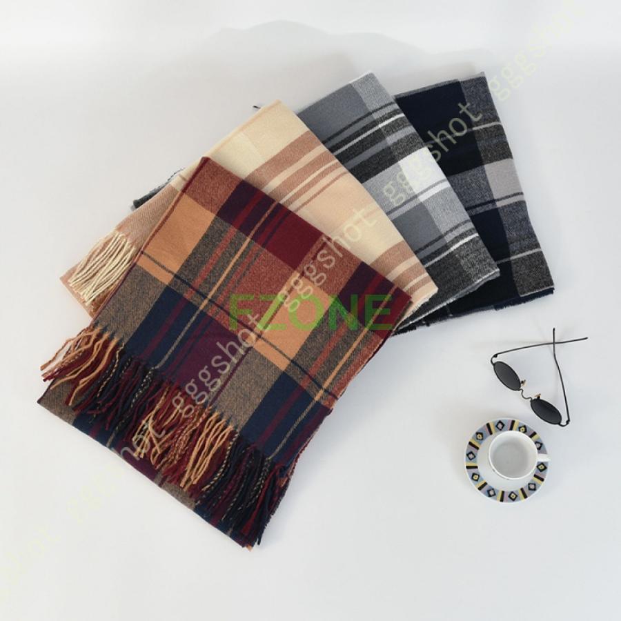 厚手 大判 カシミアストール レディース ストール 秋冬 大きいサイズ 大判ストール チェック柄 ウール混 カシミヤ ショール ひざ掛け ユニセックス アウター