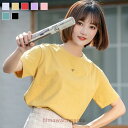 Tシャツ レディース 夏 半袖Tシャツ クルーネック ゆったり サマーTシャツ ハート柄 カットソー 半袖 夏Tシャツ 可愛い ゆったりTシャツ