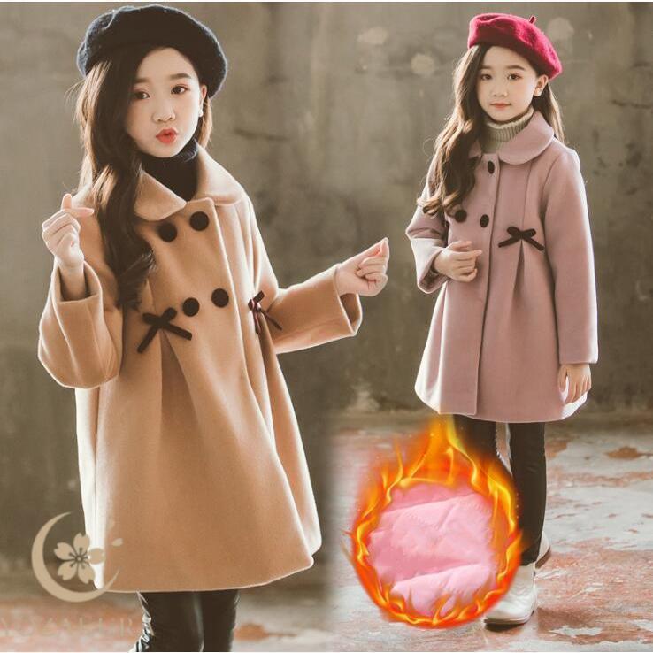 子供服 チェスターコート メルトンコート ロング丈 女の子 おしゃれ 暖かい キッズ ファッション可愛い..