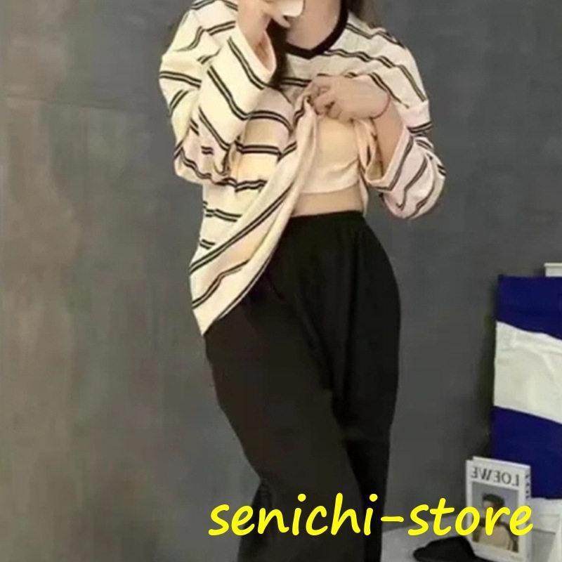 パジャマ レディース 長袖 ルームウェア ボーダー柄 カップ付き 春 夏 初秋 寝間着 ナイトウエア 着心地 部屋着 おしゃれ 入院 産後 旅行 2