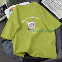 半袖Tシャツ 夏 レディース Tシャツ ゆったり カットソー クルーネック 可愛い サマーTシャツ 夏Tシャツ 快適 サラサラ ゆったりTシャツ 丸首