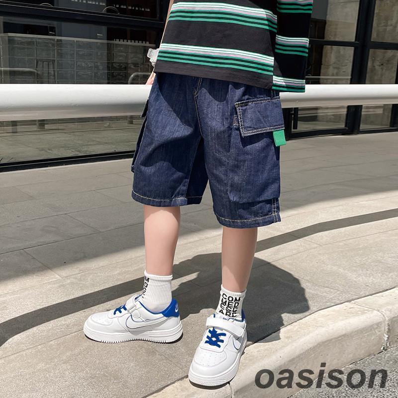 子供服 デニムパンツ カーゴパンツ ショートパンツ ハーフパンツ 男の子 ボトムス 半ズボン 夏 涼しい ..