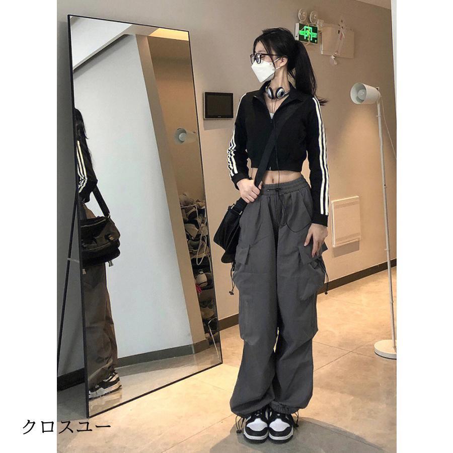 裾ドロスト ワークパンツ ワイドパンツ メンズ 男女兼用 カーゴパンツ 2way オーバーサイズ ゆったり 大きいサイズ 春 夏 ボトム