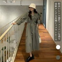 春 夏 ロングワンピ 長袖 レディース シャツワンピース ワンピース 秋 春 長袖ワンピース ミモレワンピース 無地 シャツワンピ 通勤 レトロ(4)