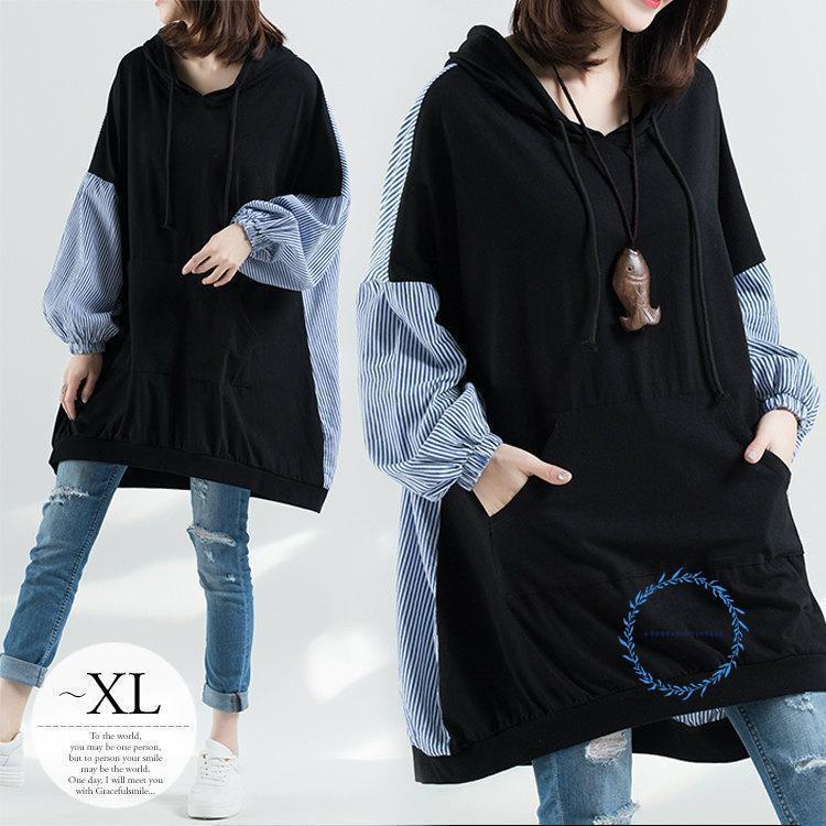 スウェット パーカー トップス レディース 厚手 レイヤード風 暖かい 30代 40代 秋 冬 50代 上品 大人 ..