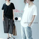 tシャツ vネック 半袖 美ライン Vネック レディース 大きいサイズ 無地 ティーシャツ レディース ファッション 春 春服 夏 夏服 トップス Tシャツ 白...