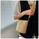 カゴバッグ ショルダーバッグ トートバック レディース 手提げ 麦わらバッグ 草編みバッグ 夏 かわいい おしゃれ 軽量 新品 夏祭り 旅行 新品