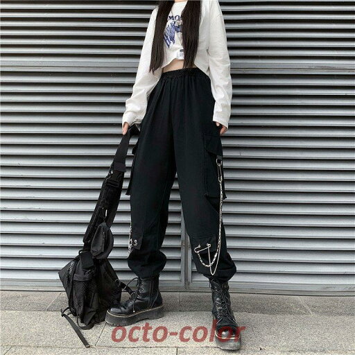 カーゴパンツ レディース ハイウエスト ストレートパンツ BF風 原宿風 ヒップホップ ダンス衣装 HIPHOP 韓国ファッション カジュアル ゆるい ストリート風 カーゴパンツ レディース ハイウエスト ストレートパンツ BF風 原宿風 ヒップホップ ダンス衣装 HIPHOP 韓国ファッション カジュアル ゆるい ストリート風