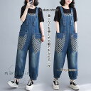 サロペット オールインワン 大好評 レディース パンツ ワイドパンツ ガウチョ オーバーオール デニム 春 夏 カジュアル ポケット おしゃれ 可愛い ゆったり