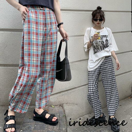 ワイドパンツ 薄手 レディース サマーパンツ チェック柄 ロングパンツ ゆったり チェック柄パンツ 夏 9分丈パンツ カジュアルパンツ お洒落 ワイドパンツ 薄手 レディース サマーパンツ チェック柄 ロングパンツ ゆったり チェック柄パンツ 夏 9分丈パンツ カジュアルパンツ お洒落