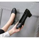 ラウンドトゥ パンプス レディース 3cm ローヒール 走れるパンプス レディースパンプス 歩きやすい 春 夏 秋 冬 ビジネス ぺたんこ レディースパンプス