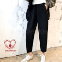 サルエルパンツ レディース パンツ 秋 九分丈 体型カバー ゆったり ズボン 冬 9分丈サルエルパンツ 着痩せ 黒 カジュアルパンツ 春 お洒落|詳細画像