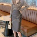ペンシルスカート 春 夏 レディース スリットスカート 美脚 美尻 スリム 事務服 通勤 オフィス フォーマル カジュアル ビジネス タイトスカート スーツ用 無地