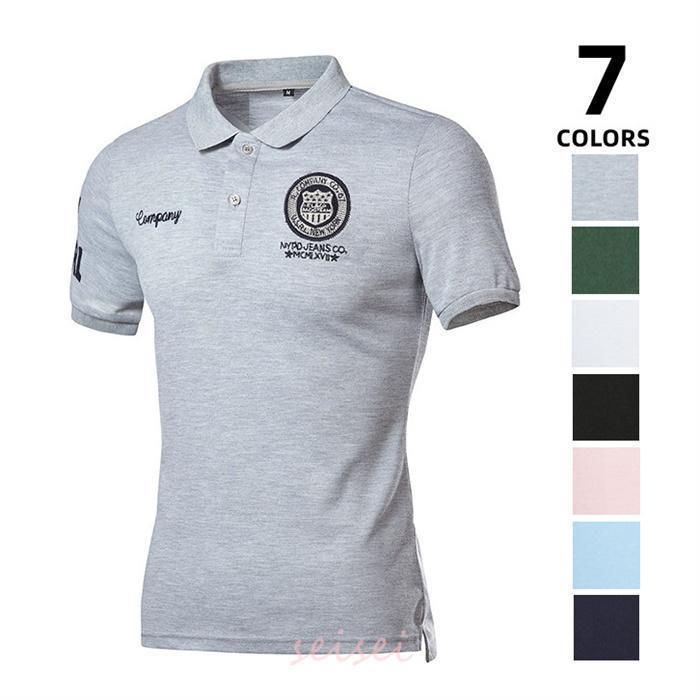 ポロシャツ メンズ 夏 半袖 ゴルフ シャツ メンズ ゴルフシャツ 切り替え Shirt ゴルフウェア スポーツ..