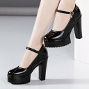 アンクルストラップ パンプス レディース パンプス 歩きやすい ハイヒール 走れるパンプス ストラップ 春 夏 秋 冬 ビジネス 厚底 痛くない パンプス 太ヒール