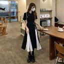 ワンピース レディース チャイナドレス風 ロングワンピース 半袖 エレガント Aライン ドレス パーティー 夏 通勤 通学 春 夏 優雅 細身(4)