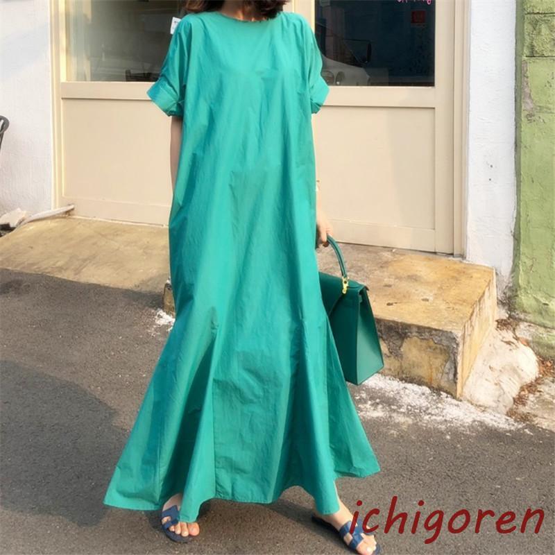 ワンピース マキシ丈 ロング丈 リネン 麻 ノースリーブ 大きいサイズ オレンジ オートミール 韓国 ファ..