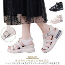 サンダル 厚底 レディース グラディエーター サンダル ウエッジソール ラウンドトゥ ヒール7cm 甲高 幅広 ストラップサンダル 歩きやすい 痛くな