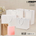 紙袋 5枚セット 手提げ袋 ペーパーバッグ 無地 縦型 横型 ラッピング プレゼント イベント 結婚式 引き出物 カラバリ豊富