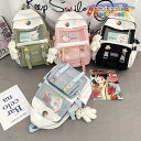 リュックサック 4colors シンプル 可愛い COOL少女 レディース ポケット多い リュックバック大容量 ファッション高校生 大学生 中学生 大容量 登山